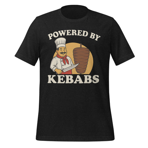 Funny Kebab T Shirt - Powered By Kebabs