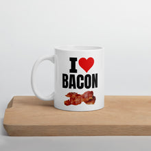 Load image into Gallery viewer, I Love Bacon Coffee Mug 11oz