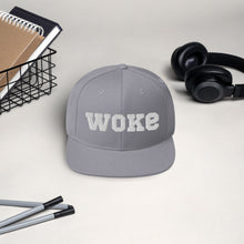 Load image into Gallery viewer, WOKE  Embroidered - SnapBack Cap