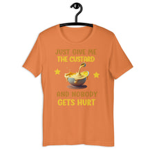 Load image into Gallery viewer, Custard Gift - Funny Food T shirt - j and p hats 